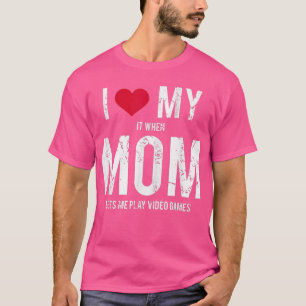Camiseta I Love My Mom Tee Teen Boy Video Games