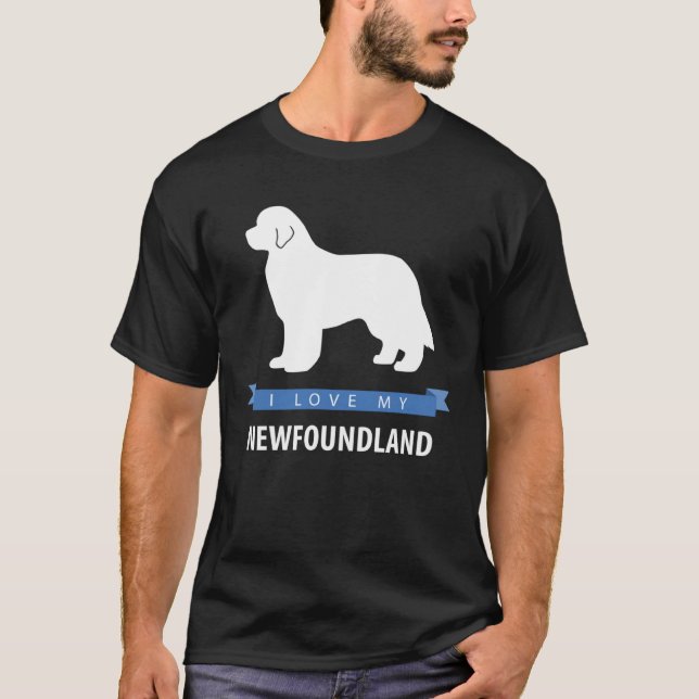 Camiseta I Love My Newfoundland (Frente)