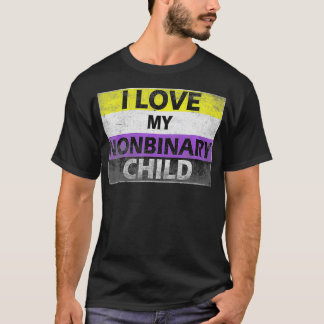 Camiseta I Love My Nonbinary Child LGBT Non Binary Awarenes