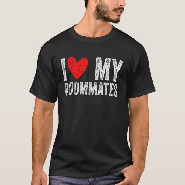 Camiseta i love my roommates I Heart My Roommates 3 (Frente)
