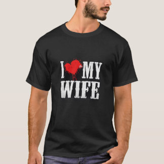 Camiseta I Love My Wife Valentine Design