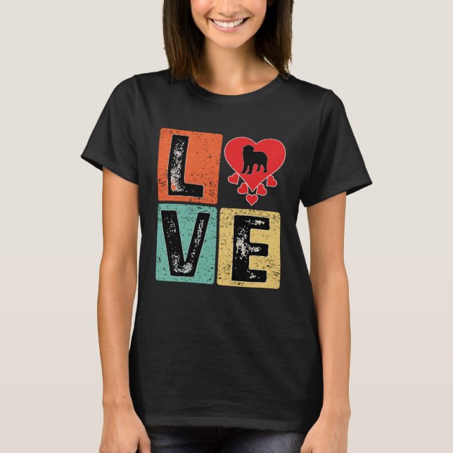 Camiseta I Love Newfoundland Dog  Valentine s Day Newfoundl (Frente)