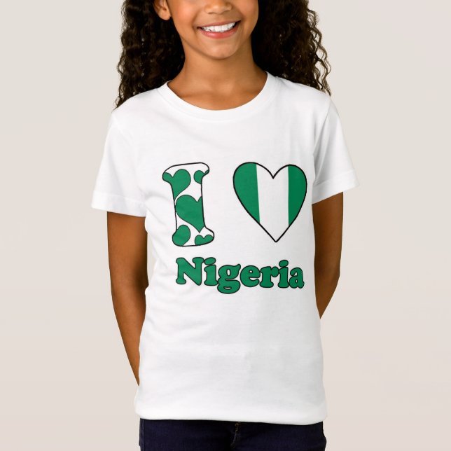 Camiseta I love Nigeria (Frente)