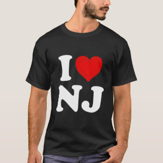 Camiseta I Love Nj He New Jersey