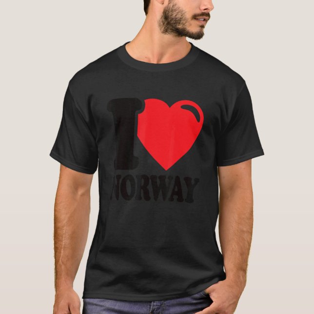 Camiseta I Love Norway Homeland Norway Flag Norway 1 (Frente)