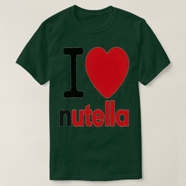 CAMISETA I LOVE NUTELLA  (Frente do Design)