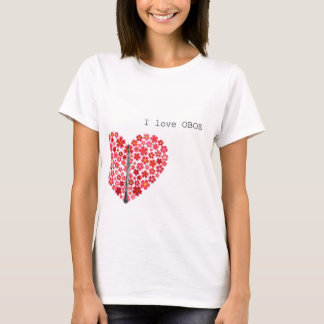 Camiseta I love OBOE T-shirts　オーボエTシャツ