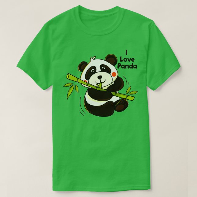 Camiseta I love panda (Frente do Design)