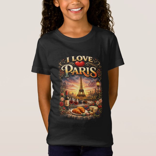 Camiseta I Love Paris (Frente)