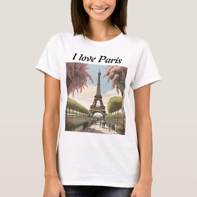 Camiseta I love Paris (Frente)
