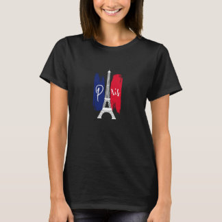 Camiseta I Love Paris Clothing Eiffel Tower France Flag