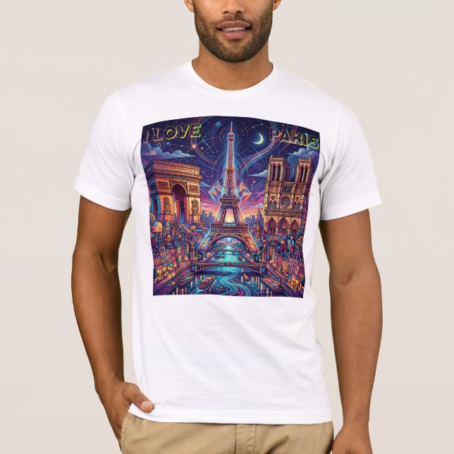 CAMISETA I LOVE PARIS DESIGN  (Frente)