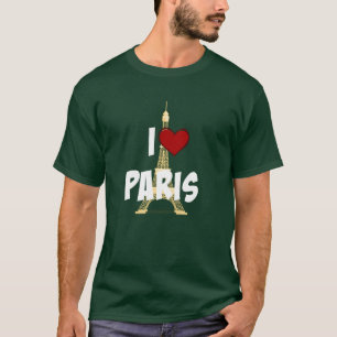 Camiseta "I Love Paris", "Eiffel Tower T-Shirt