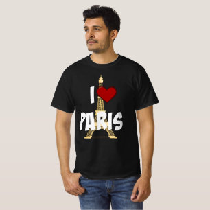 Camiseta "I Love Paris", Torre Eiffel