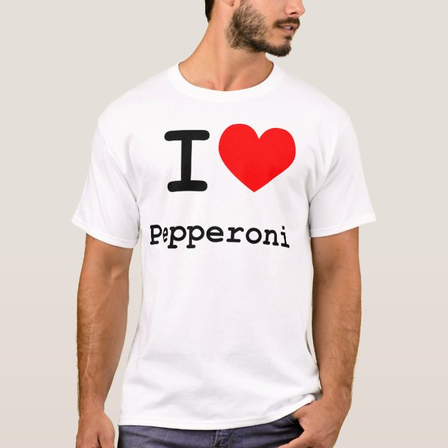 Camiseta I Love Pepperoni (Frente)