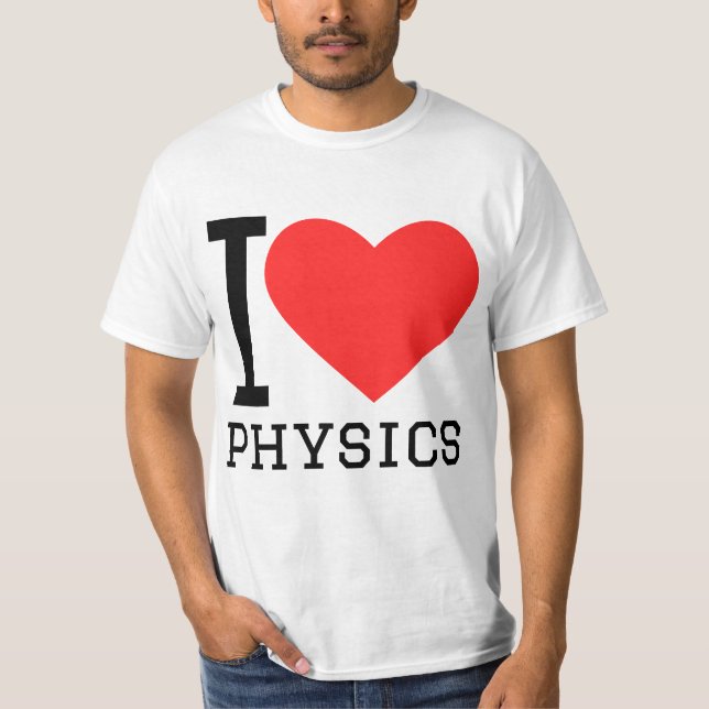 Camiseta I love physics  (Frente)