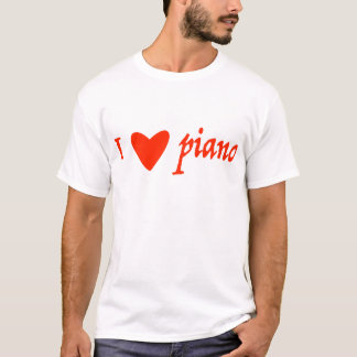 Camiseta i love piano