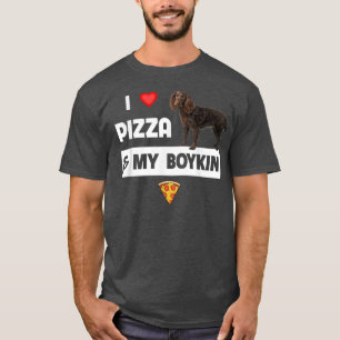 Camiseta I Love Pizza and My Boykin Spaniel Dog Pepperoni F