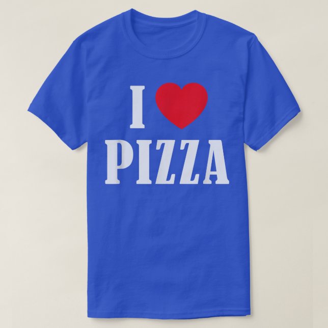 Camiseta I Love Pizza Heart Funny 2031280 (Frente do Design)