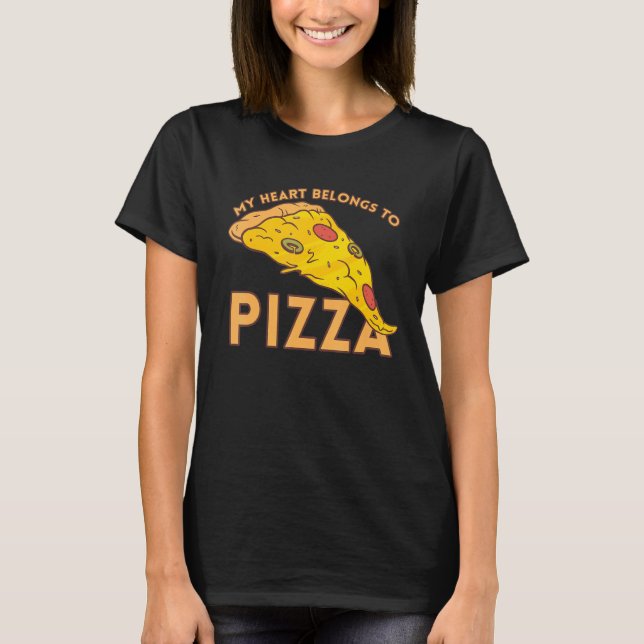 Camiseta I Love Pizza Heart Valentines Day_5 (Frente)