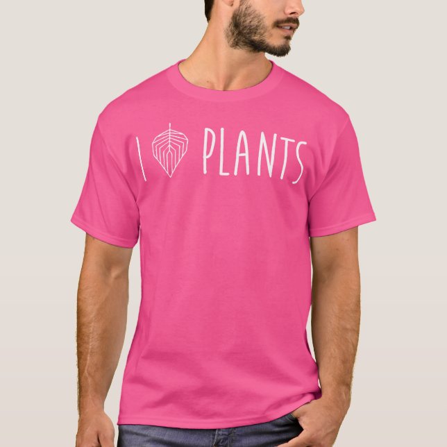 Camiseta I Love Plants 	 Gardening Hipster (Frente)