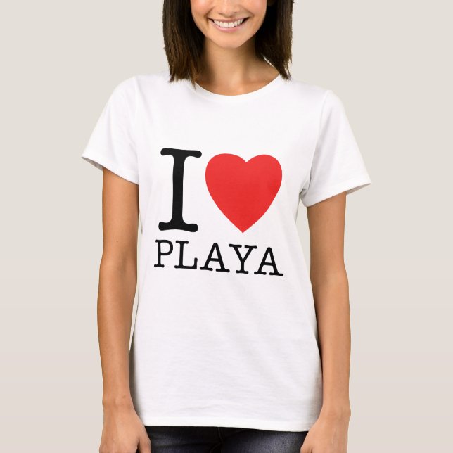 Camiseta I Love Playa (Frente)