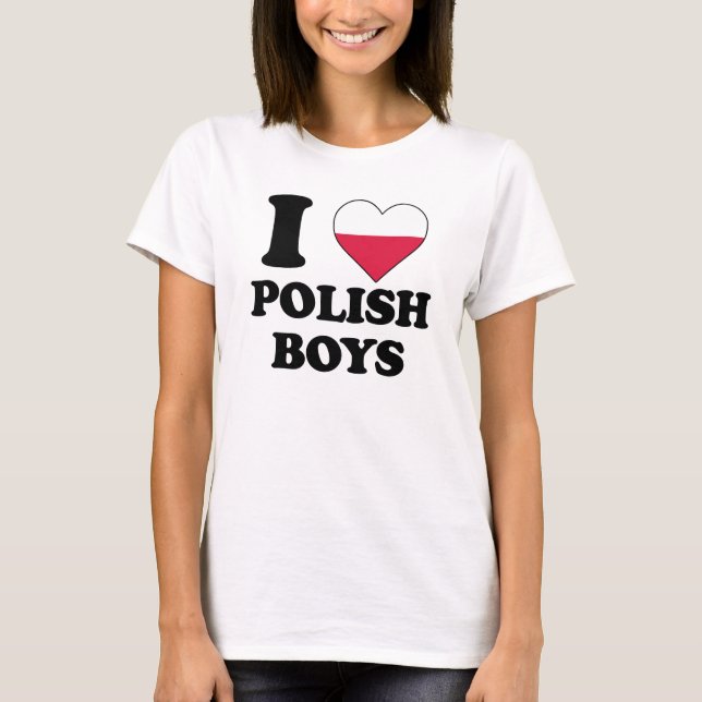 Camiseta I love Polish Boys (Frente)
