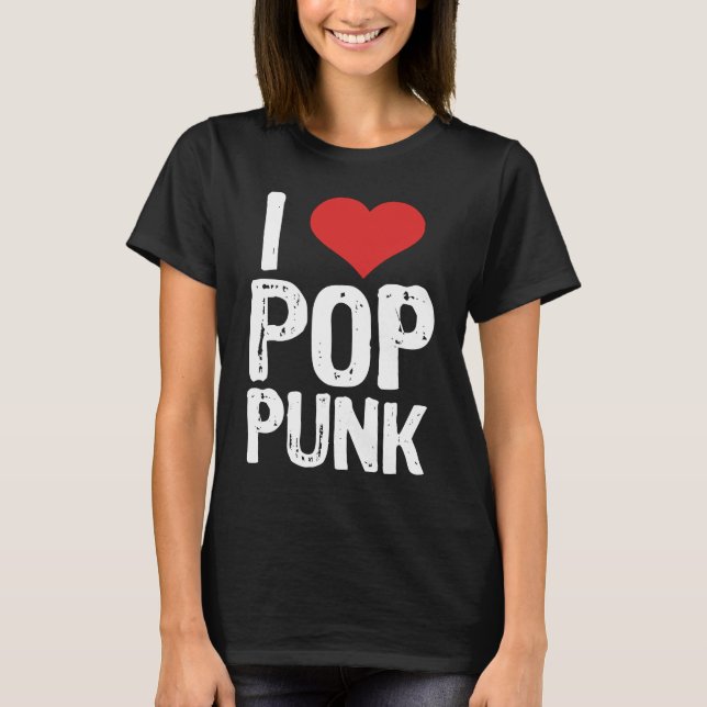 Camiseta I Love Pop Punk (Frente)