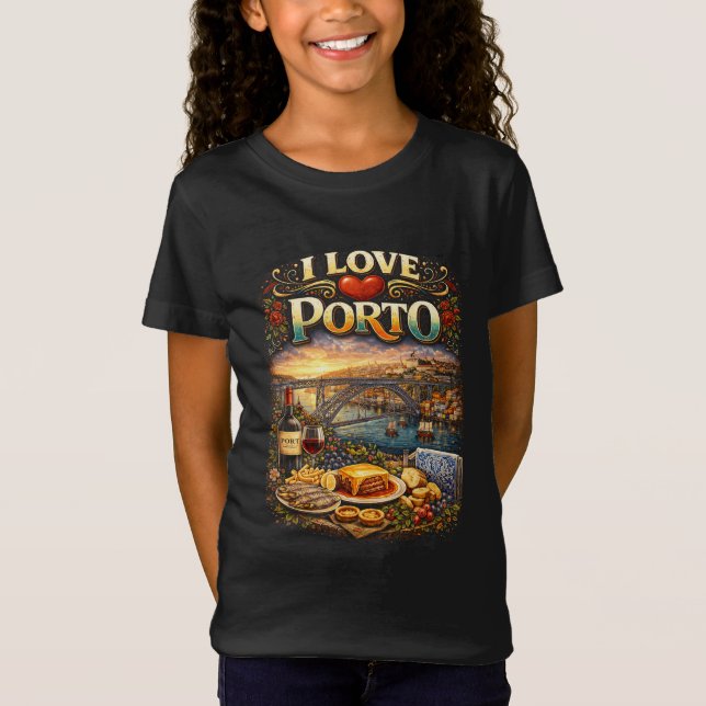 Camiseta I Love Porto (Frente)