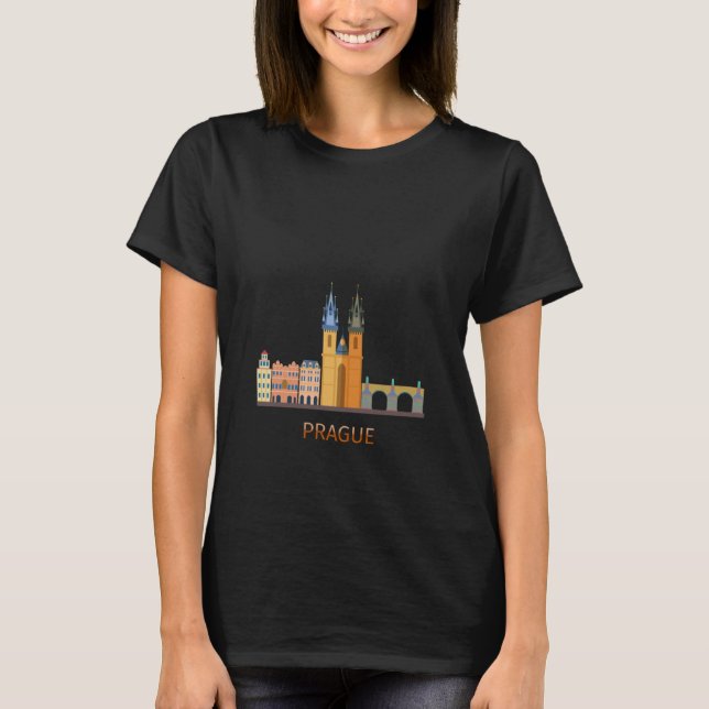 Camiseta I love Prague souvenir   Prague (Frente)