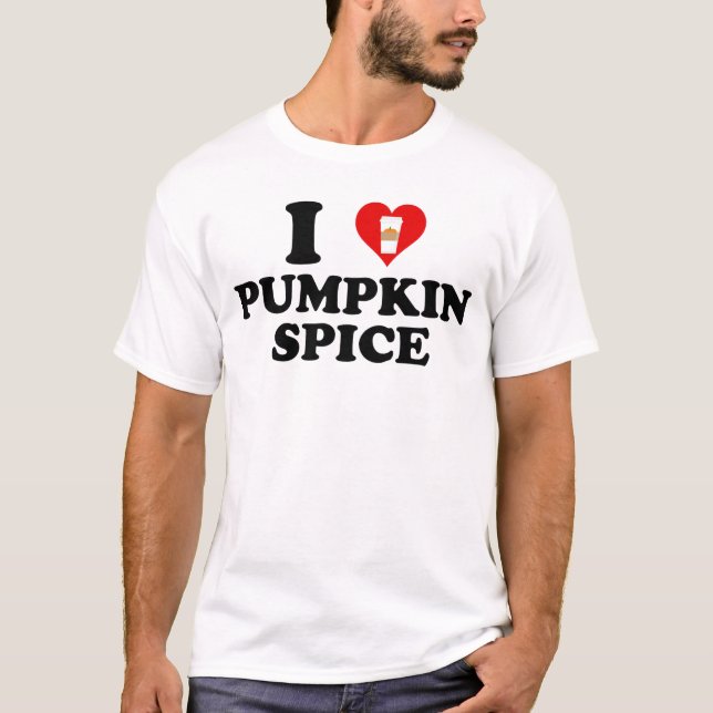 Camiseta I Love Pumpkin Spice (Frente)