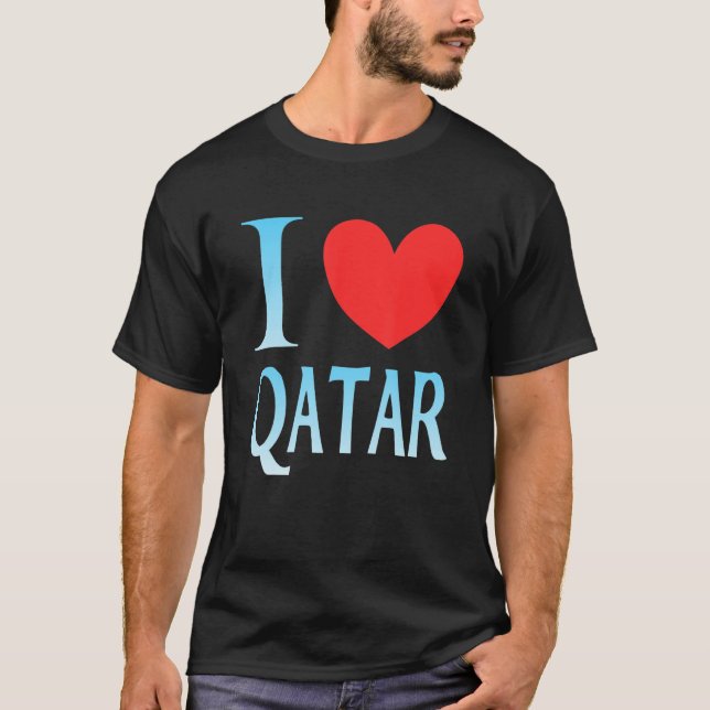 Camiseta I love Qatar (Frente)
