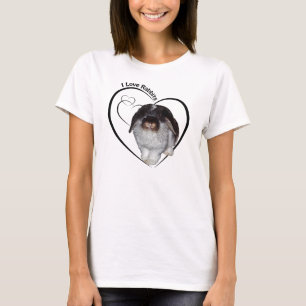 Camiseta I Love Rabbits Tee (para cores claras)