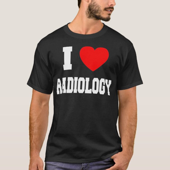 Camiseta I Love radiology Premium  (Frente)