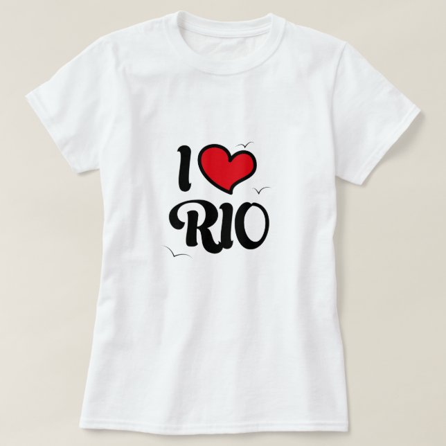 Camiseta i love rio (Frente do Design)