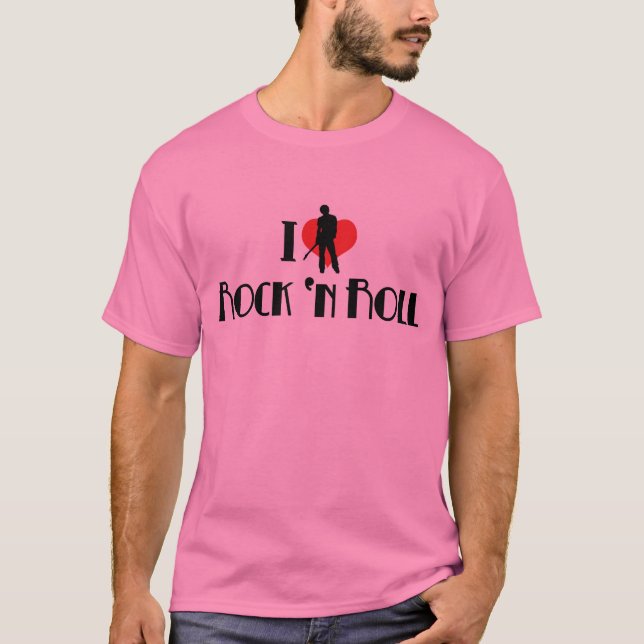 Camiseta I Love Rock & Roll (Frente)