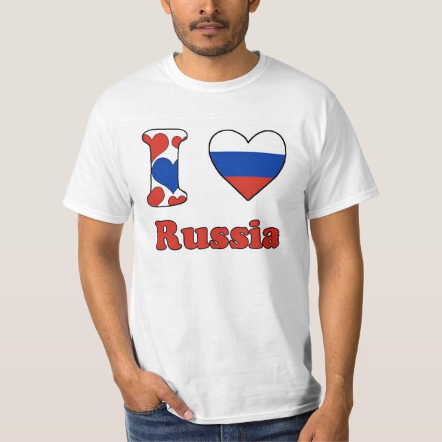 Camiseta I love Russia (Frente)
