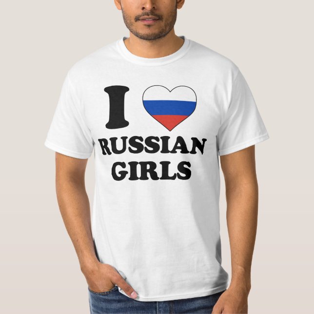 Camiseta I love Russian Girls (Frente)