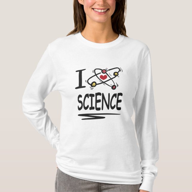 Camiseta I love Science (Frente)