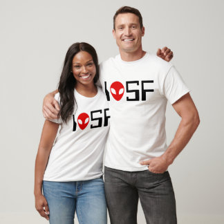 Camiseta I Love Science Fiction (retrato 1)