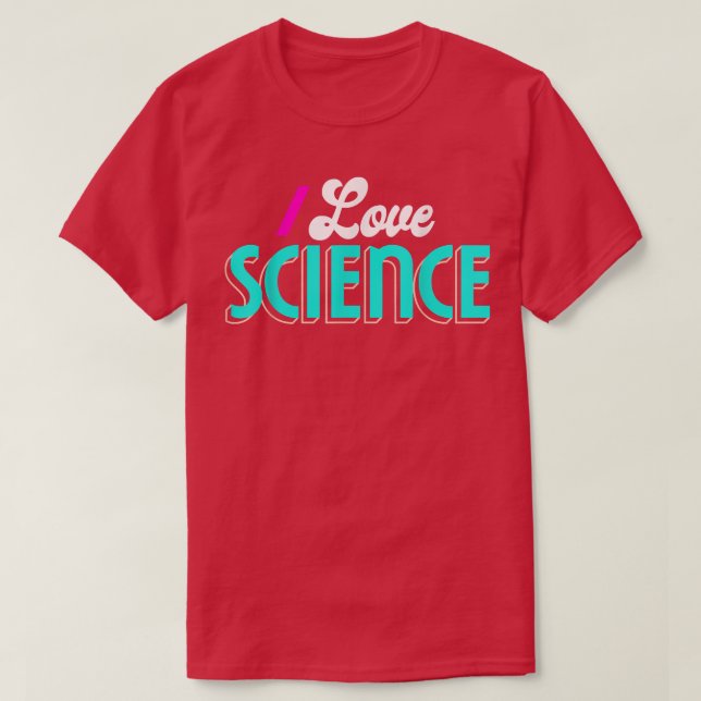 Camiseta I Love Science Shirt Science1033 (Frente do Design)