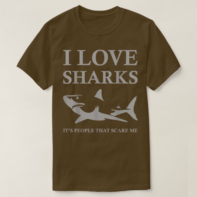 Camiseta I Love Sharks  (Frente do Design)