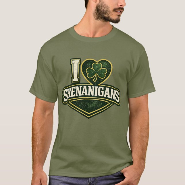 Camiseta I love Shenanigans - St Patrick's Day (Frente)