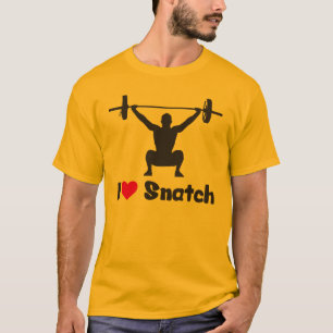 Camiseta I Love Snatch (Levantamento de Peso)
