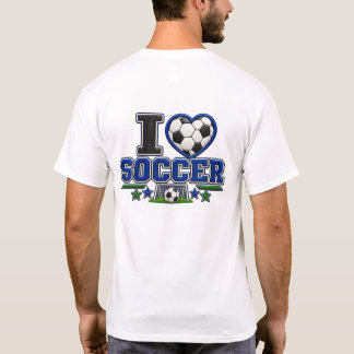 Camiseta I Love Soccer Men’s T-Shirt | Soccer Lover Sports