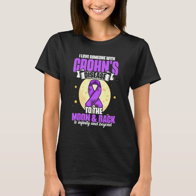 Camiseta I Love Someone With Crohn's Disease for Patient (Frente)