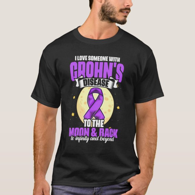 Camiseta I Love Someone With Crohn's Disease for Patient (Frente)