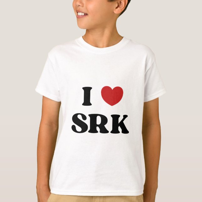 Camiseta I Love SRK - I Love Shahrukh Khan (Frente)