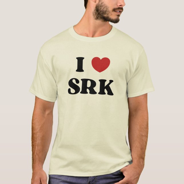 Camiseta I Love SRK - I Love Shahrukh Khan (Frente)