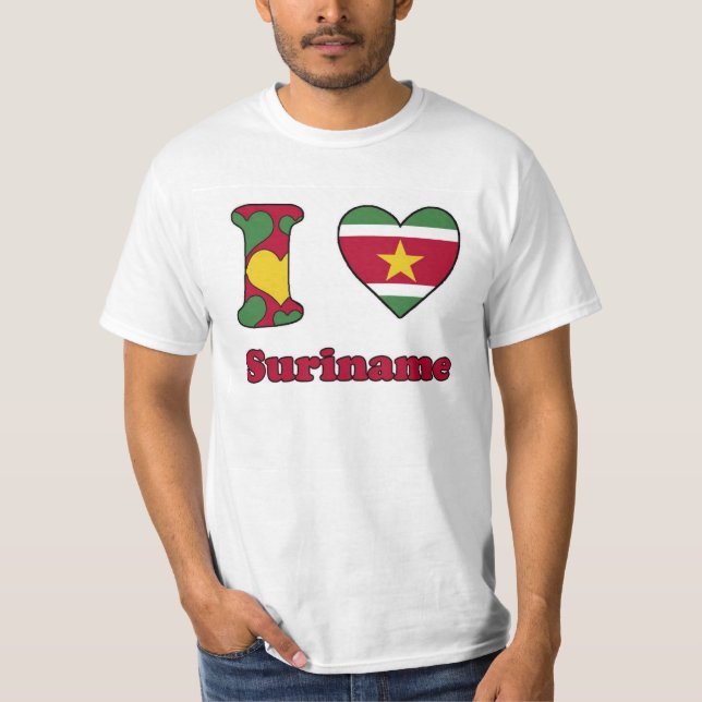 Camiseta I love Suriname (Frente)